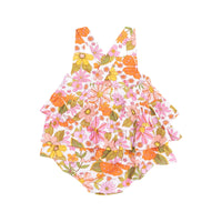 ANGEL DEAR: RUFFLE SUNSUIT - BOHO BEACHY FLORAL