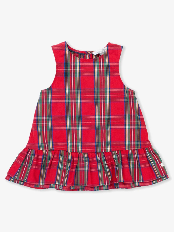 RUFFLE BUTTS: JUMPER DRESS - TIS THE SEASON PLAID