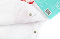 LITTLE HOMETOWN: PINK CRAB 2-IN-1 BABY BURP CLOTH & BIB COMBO