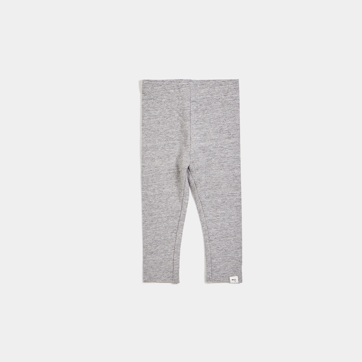 MILES THE LABEL: MILES BASICS HEATHER GREY BABY LEGGINGS