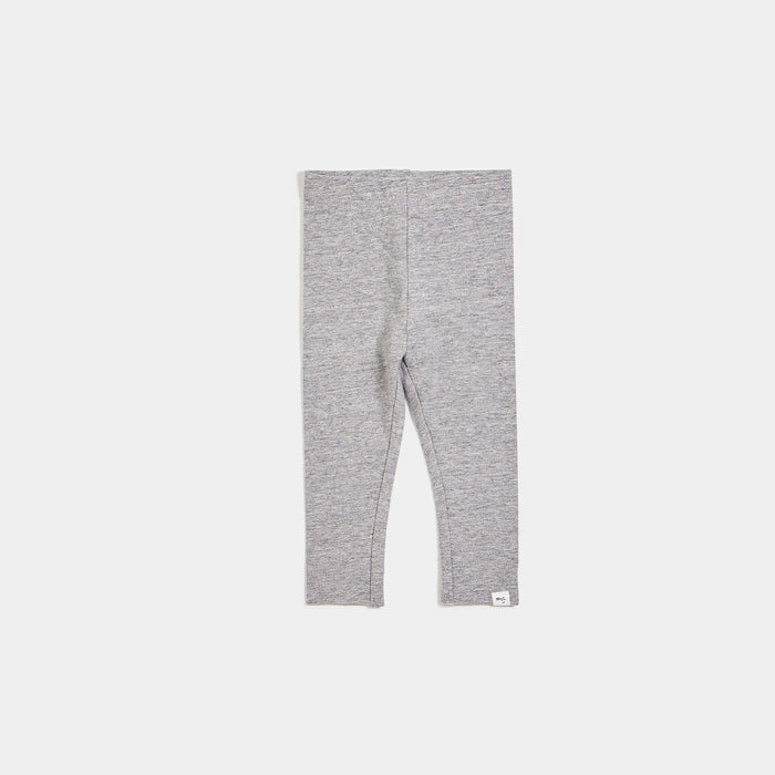 MILES THE LABEL: MILES BASICS HEATHER GREY BABY LEGGINGS