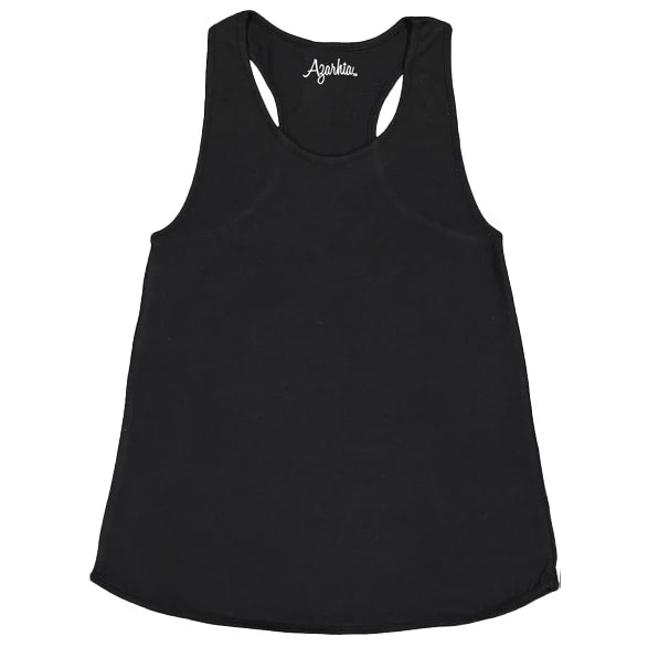 AZARHIA: RACER BACK TANK TOP - BLACK