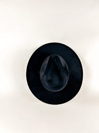 WILDER & SOUL: VEGAN SUEDE RANCHER HAT - BLACK