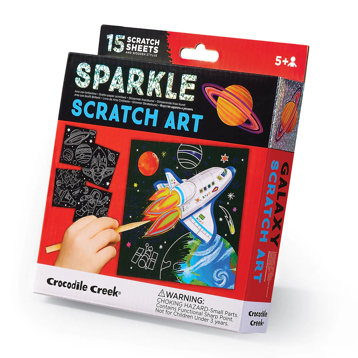 CROCODILE CREEK: SPARKLE SCRATCH ART - GALAXY