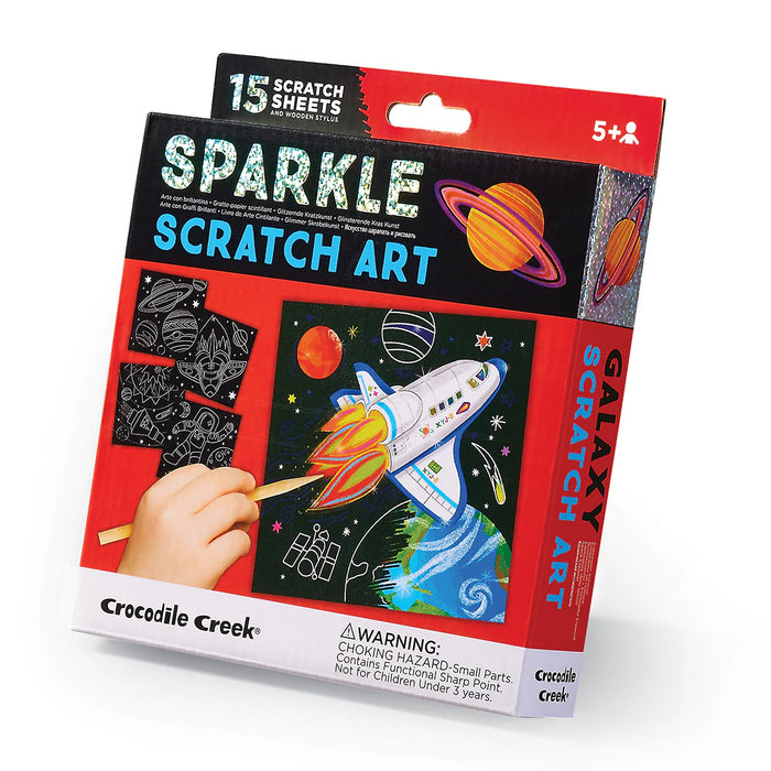 CROCODILE CREEK: SPARKLE SCRATCH ART - GALAXY