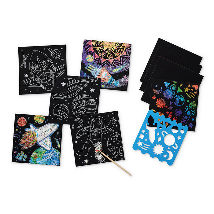 CROCODILE CREEK: SPARKLE SCRATCH ART - GALAXY