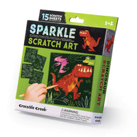 CROCODILE CREEK: SPARKLE SCRATCH ART - DINOSAUR