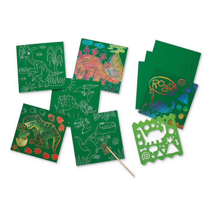 CROCODILE CREEK: SPARKLE SCRATCH ART - DINOSAUR