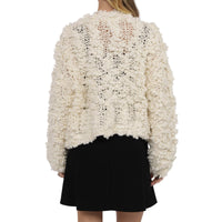SAGE THE LABEL: BOMBSHELL CHUNKY YARN CARDIGAN - CREAM