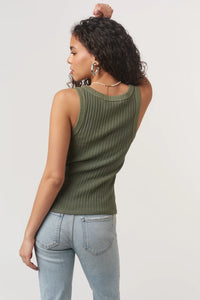 PROJECT SOCIAL T: COOPER SWEATER RIB TANK - ROSEMARY