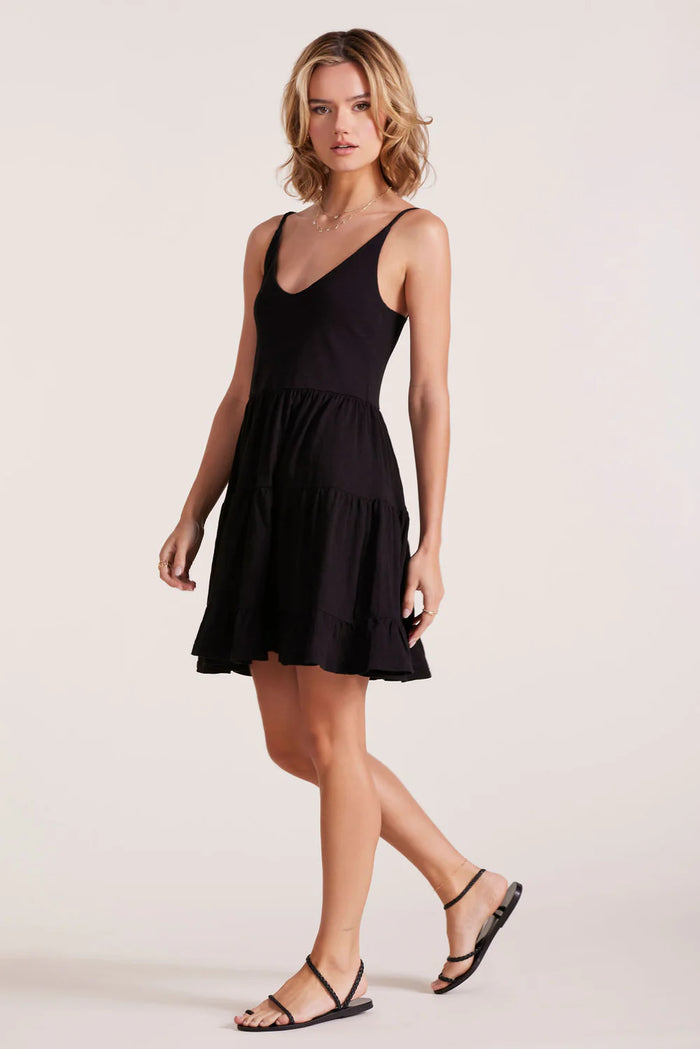 BOBI: TIERED MINI TANK DRESS