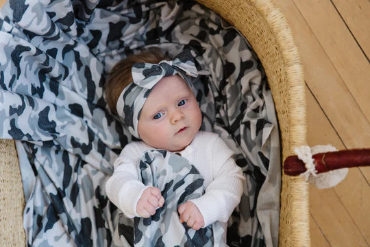 COPPER PEARL: GUNNAR KNIT HEADBAND BOW