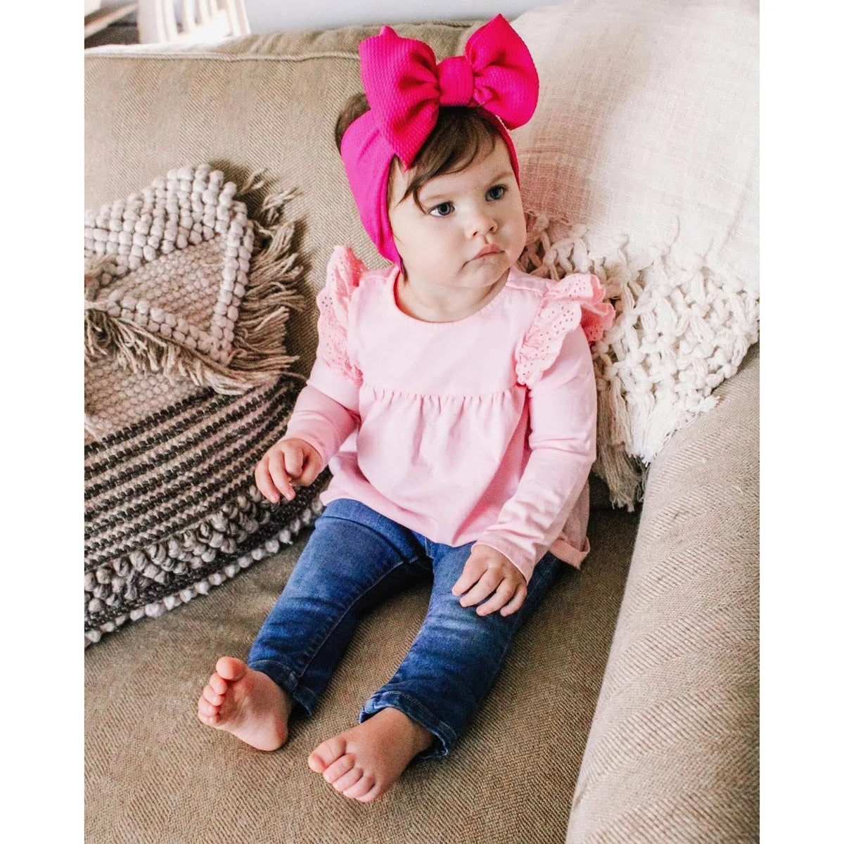 STEVIE J'S & CO: CHANDLER HEADWRAP - HOT PINK