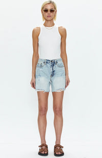 PISTOLA: DEVIN HIGH RISE MOM CUT OFF SHORTS - ST TROPEZ