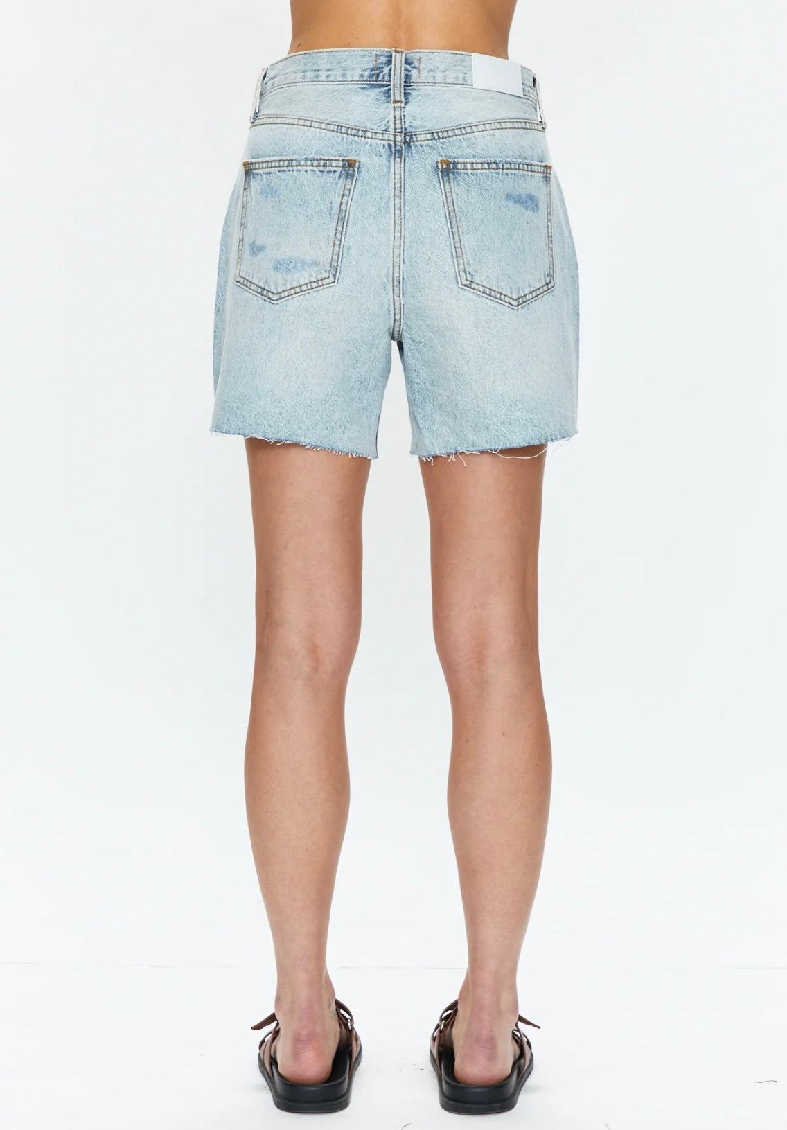 PISTOLA: DEVIN HIGH RISE MOM CUT OFF SHORTS - ST TROPEZ