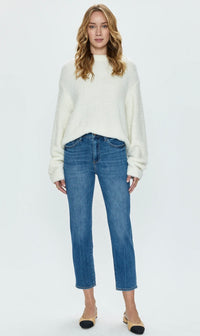 PISTOLA: MONROE CROP HIGH RISE CIGARETTE CROP - AMAYA