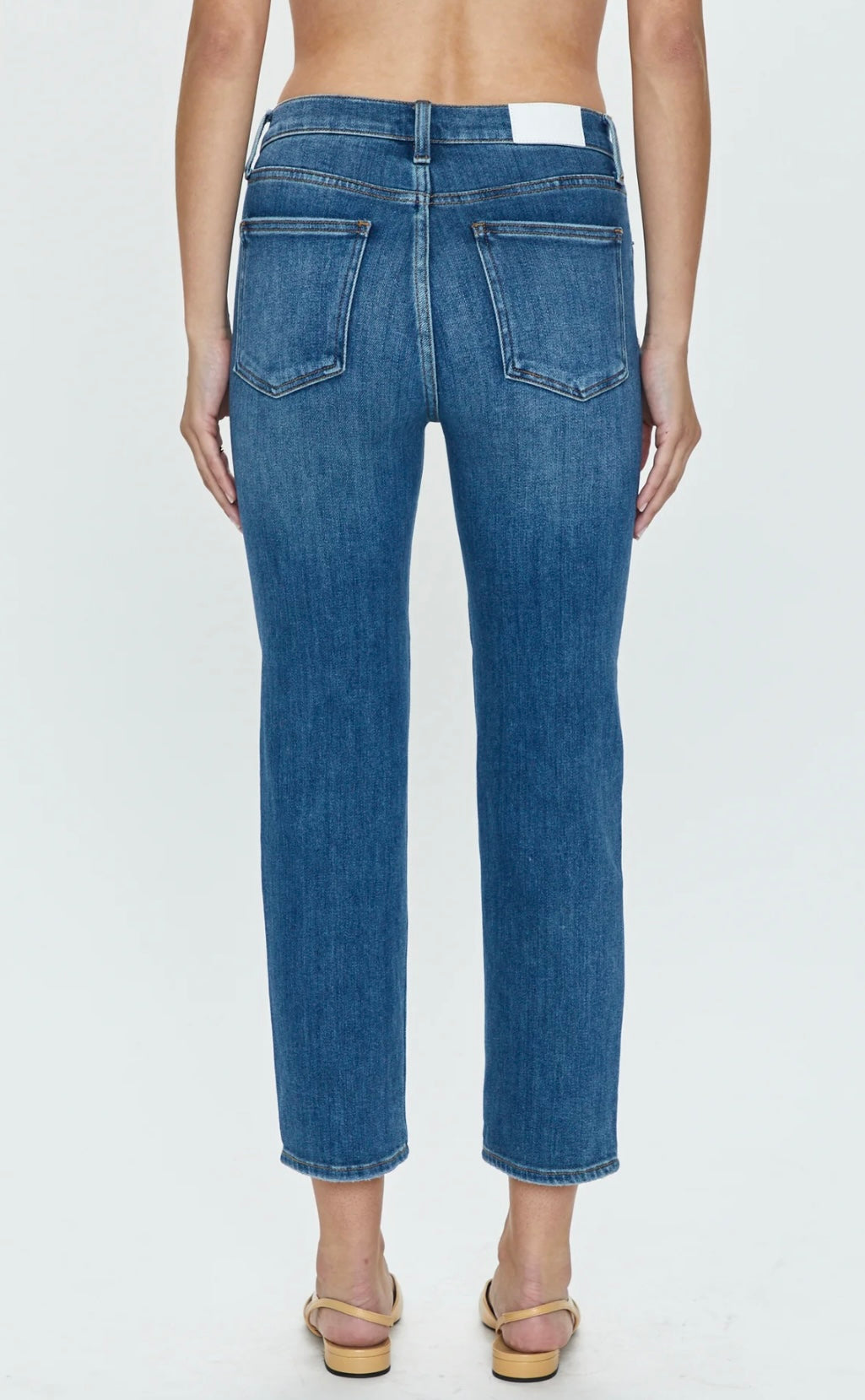 PISTOLA: MONROE CROP HIGH RISE CIGARETTE CROP - AMAYA