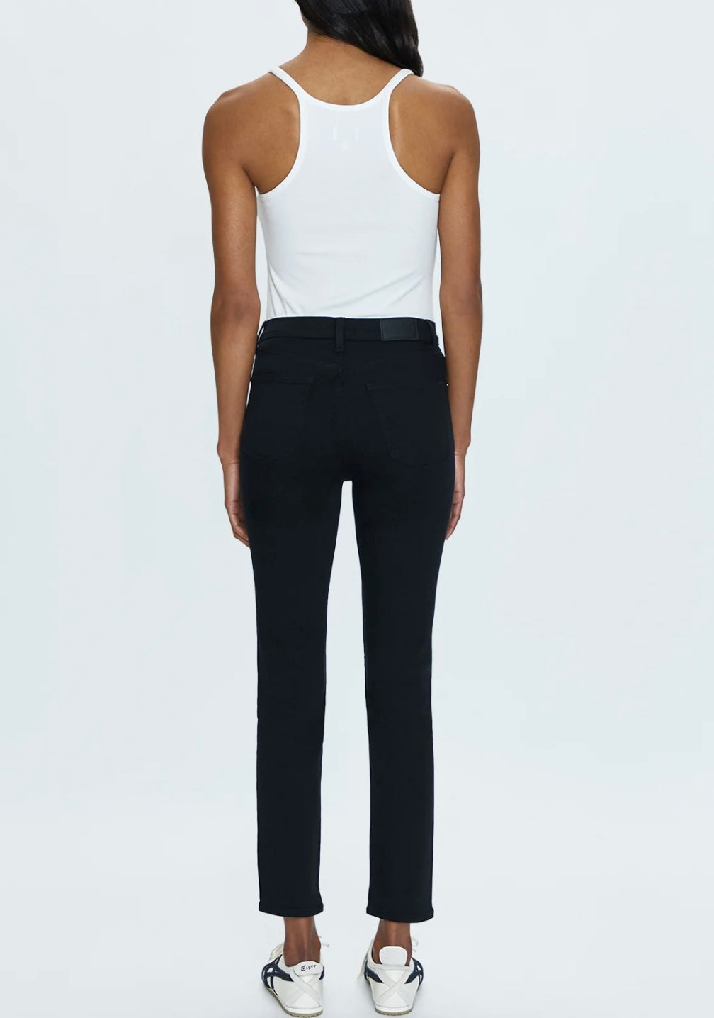 PISTOLA: MADI HIGH RISE SLIM - NOIR