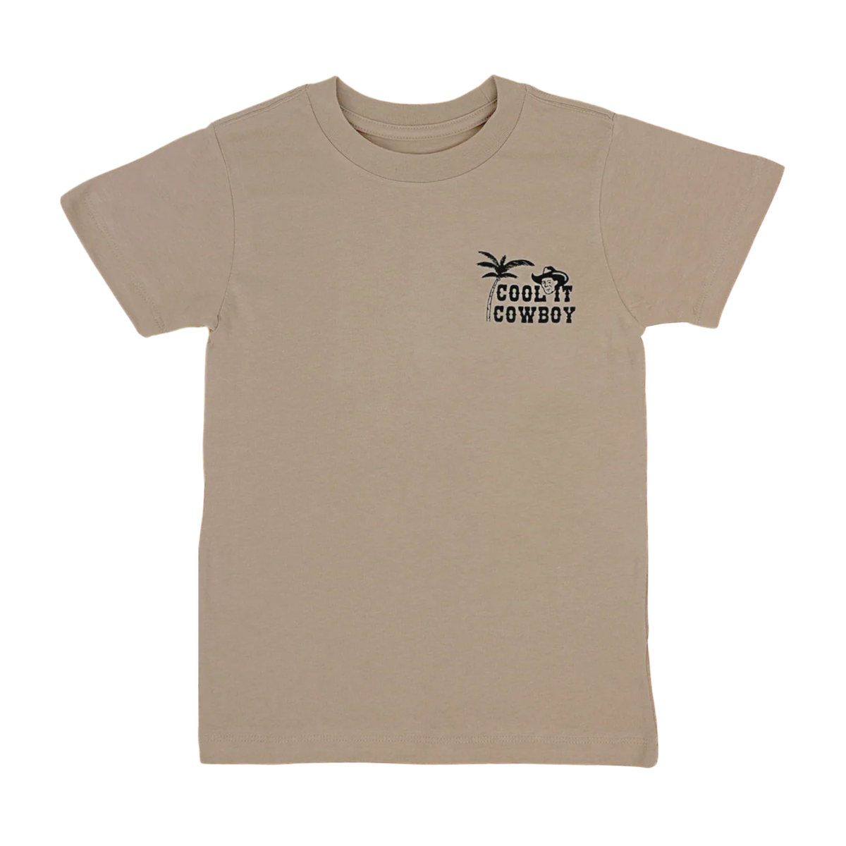 TINY WHALES: COOL IT COWBOY TEE - SAND