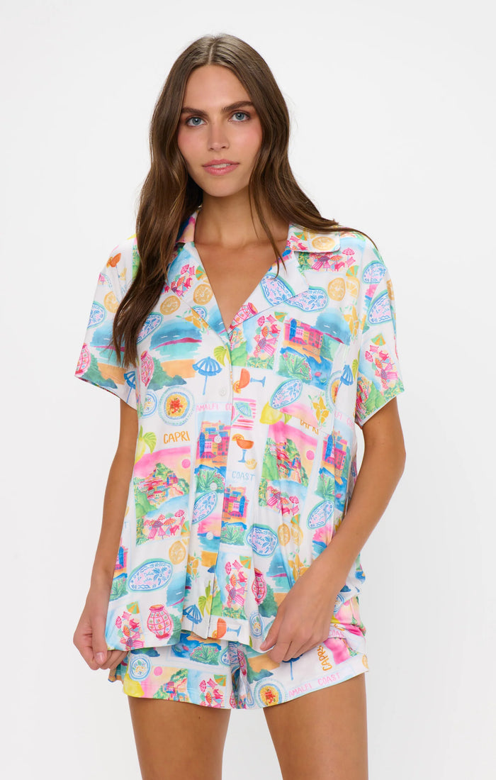 SHOW ME YOUR MUMU: SUNDAY MORNING PJ SET - AMALFI COAST JERSEY
