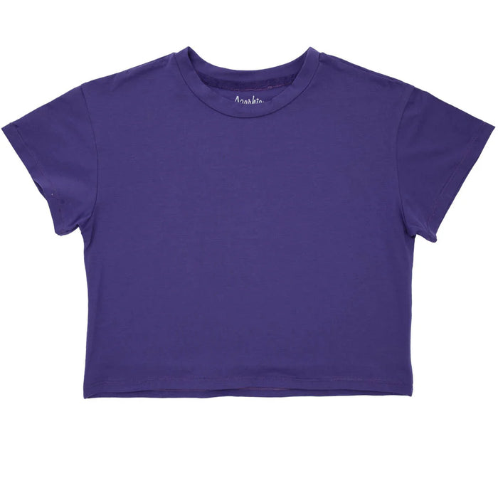 AZARHIA: BOXY TEE - PURPLE