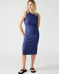 STEVE MADDEN: AMIRAH SWEATER DRESS - BLUE