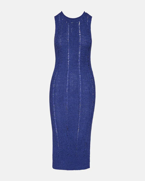 STEVE MADDEN: AMIRAH SWEATER DRESS - BLUE