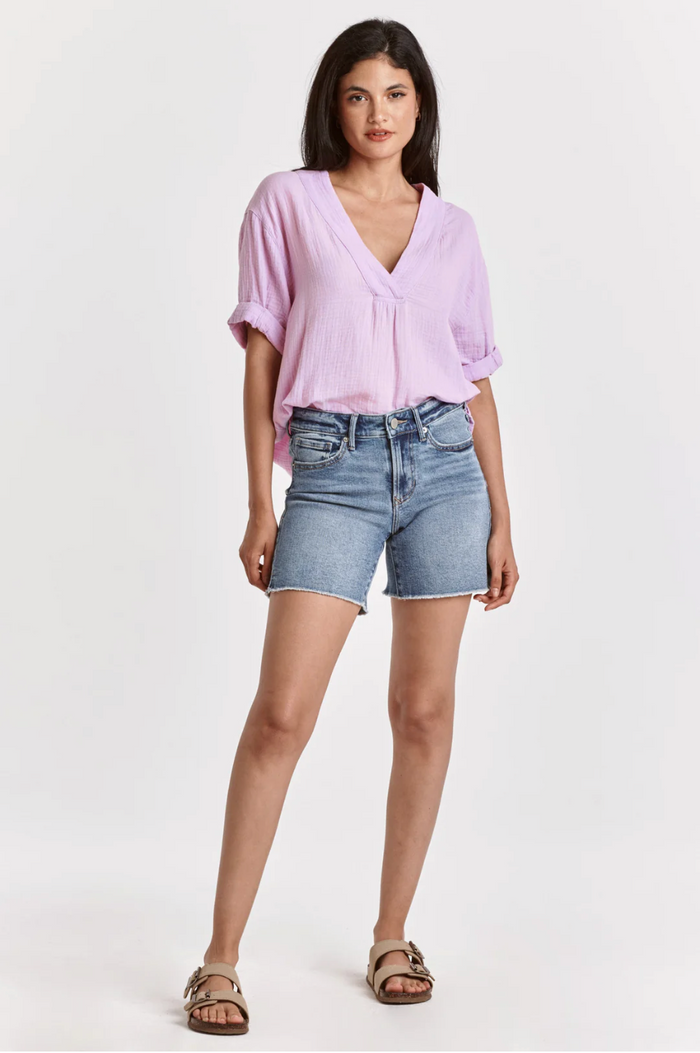 DEAR JOHN: JULIAN HIGH RISE SHORTS - MEDIUM WASH