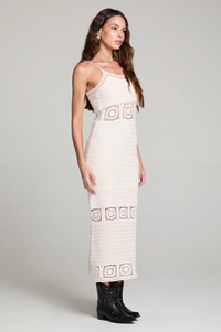 SALTWATER LUXE: ODETTE MIDI DRESS - SALT