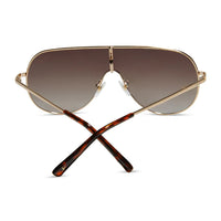 DIME: TARZANA BRUSHED GOLD + BROWN GRADIENT POLARIZED SUNGLASSES
