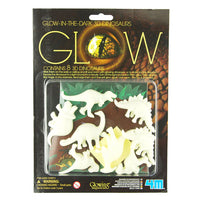 GLOW-IN-THE-DARK 3D DINOSAURS (9-PIECE)