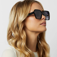 DIFF: SLOANE - BLACK + GREY GRADIENT POLARIZED SUNGLASSES