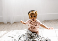 COPPER PEARL: ZARA KNIT SWADDLE BLANKET