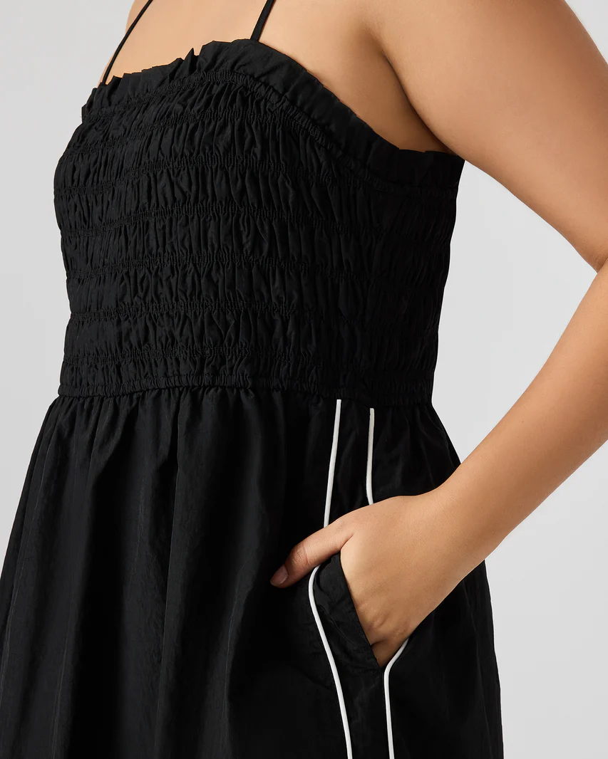 STEVE MADDEN: KIT DRESS - BLACK/WHITE