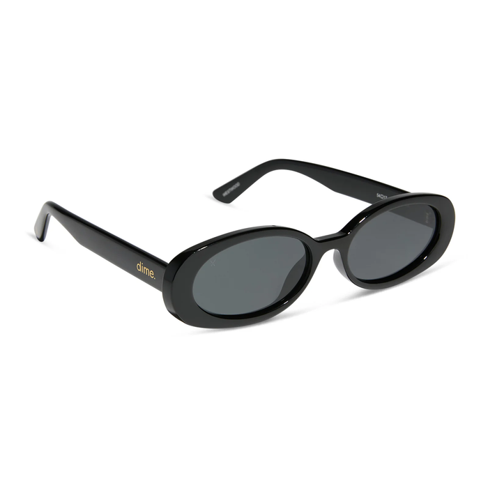 DIME: WESTWOOD - BLACK + GRAY POLARIZED SUNGLASSES