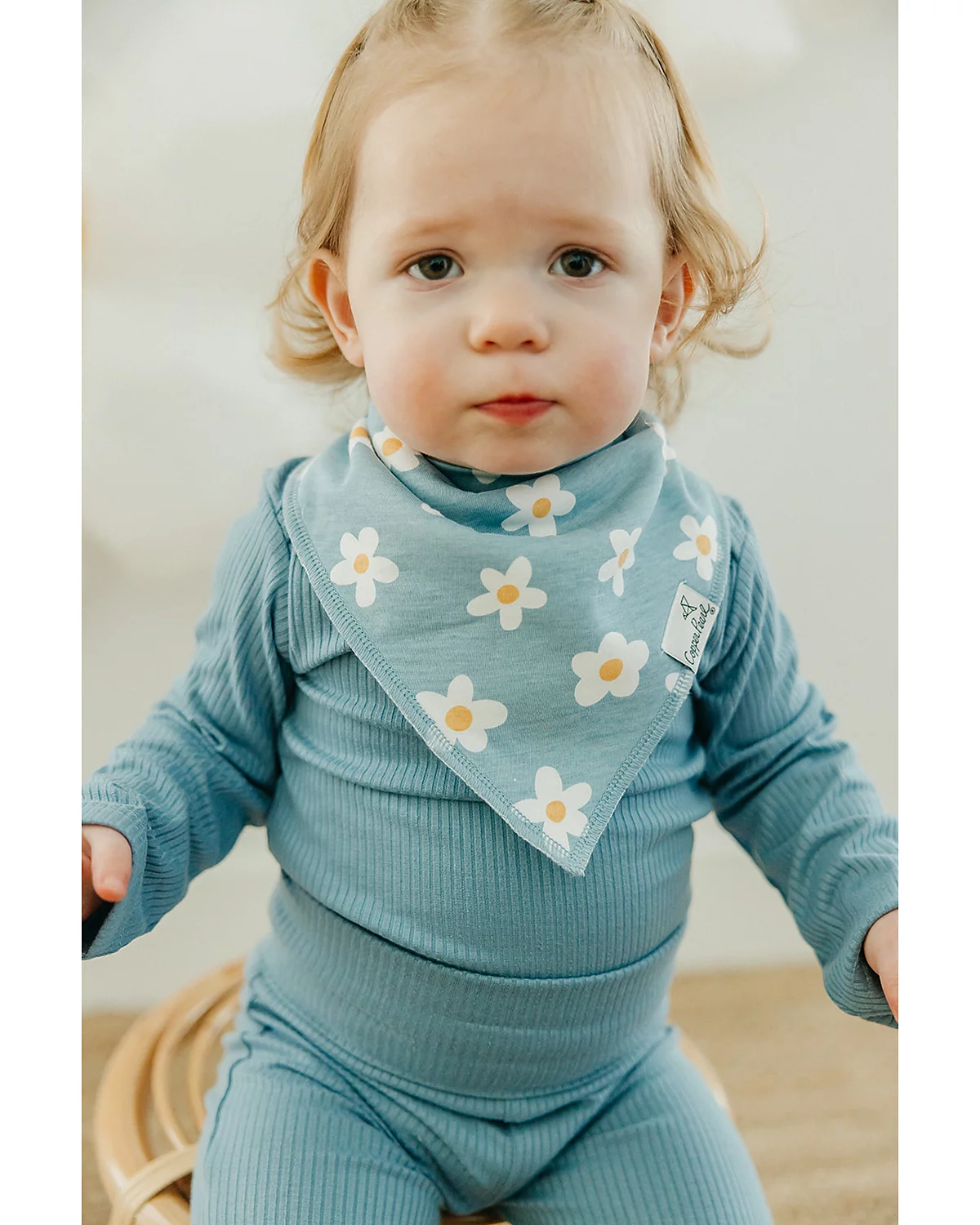 COPPER PEARL: GOOSIE BANDANA BIB SET (4-PACK)