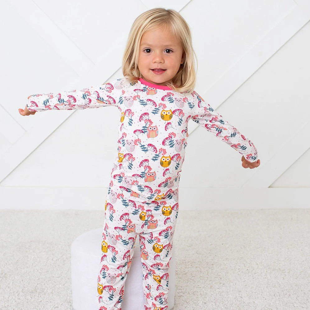BESTAROO: HOOT & BLOOM PAJAMA SET