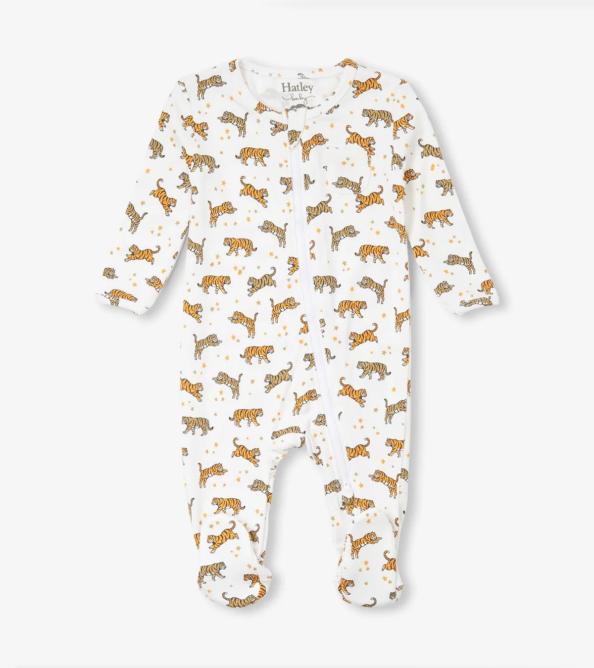 HATLEY:  CELESTIAL TIGERS BAMBOO SLEEPER - WHITE