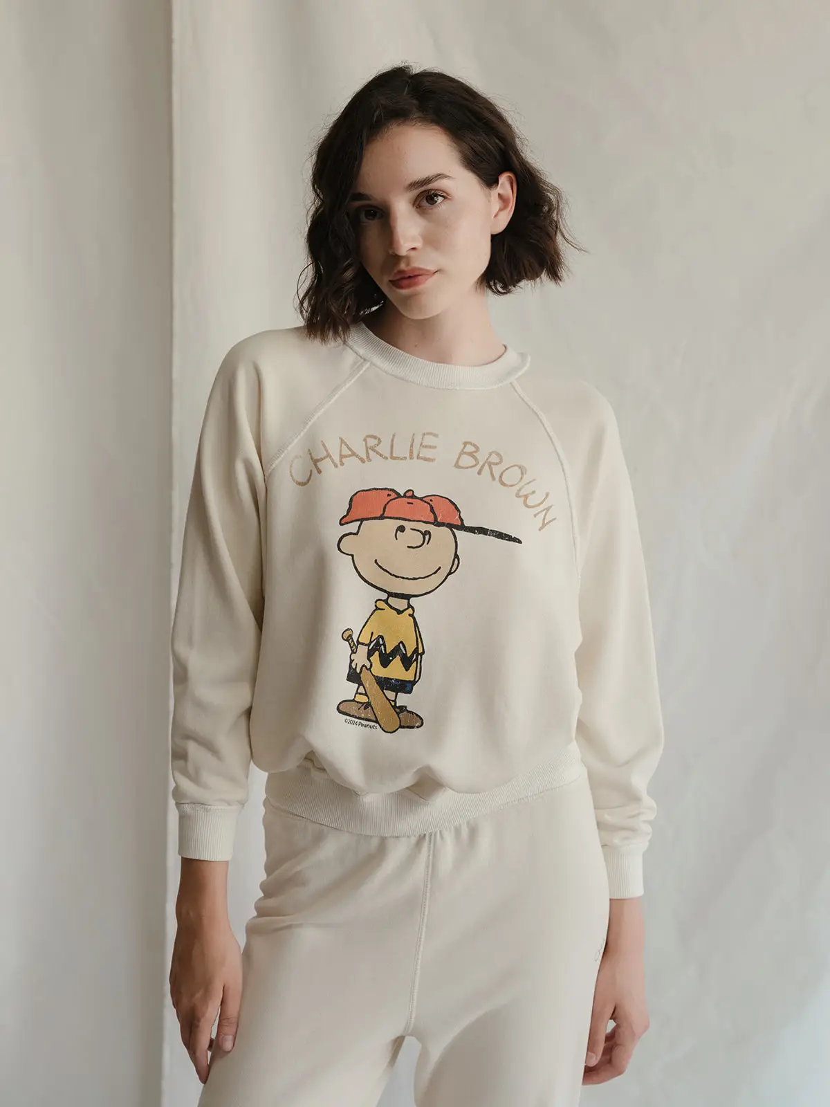 PEOPLE OF LEISURE: PEANUTS SHORT STOP CHARLIE SWEATSHIRT