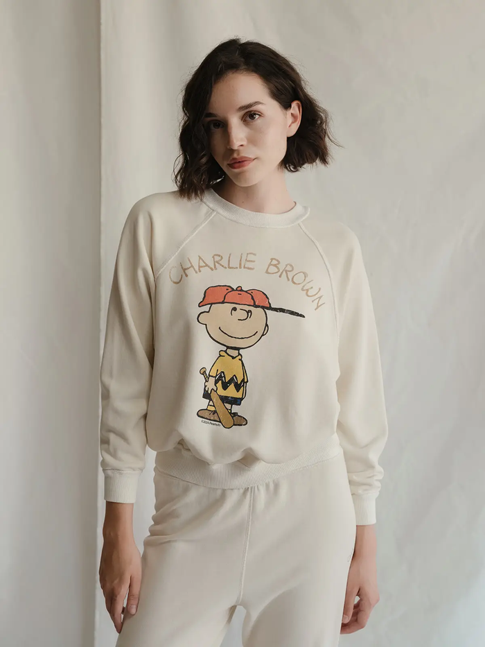 PEOPLE OF LEISURE: PEANUTS SHORT STOP CHARLIE SWEATSHIRT