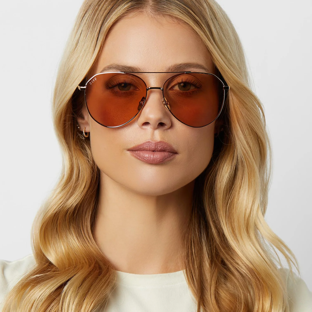 DIFF: DASH - GOLD HONEY CRYSTAL FLASH SUNGLASSES