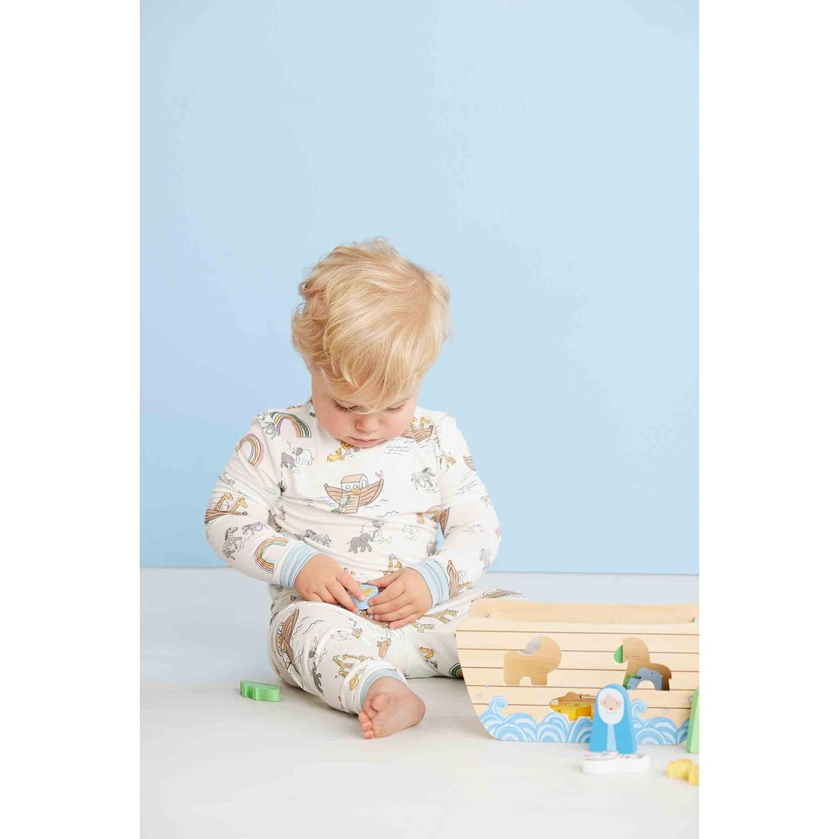 MUD PIE: NOAH'S ARK SHAPE SORTER SET - 16-PIECE