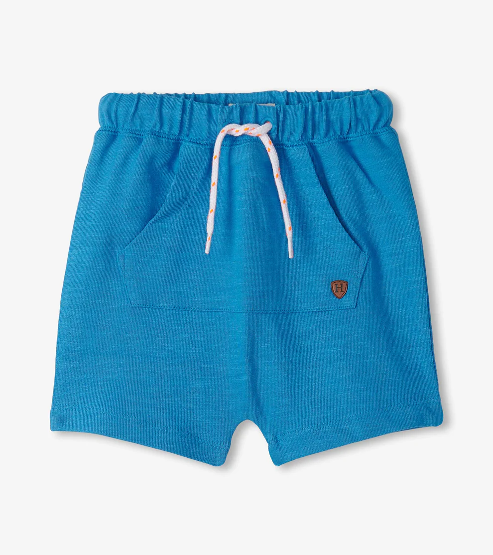 HATLEY: BOYS KANGAROO SHORTS - MEDITERRANEAN BLUE