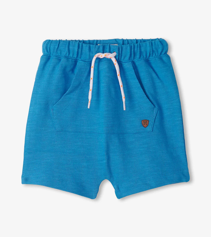 HATLEY: BOYS KANGAROO SHORTS - MEDITERRANEAN BLUE