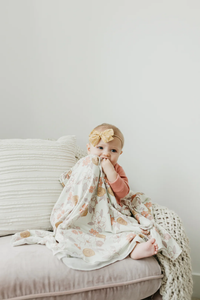 COPPER PEARL: FERRA KNIT SWADDLE BLANKET