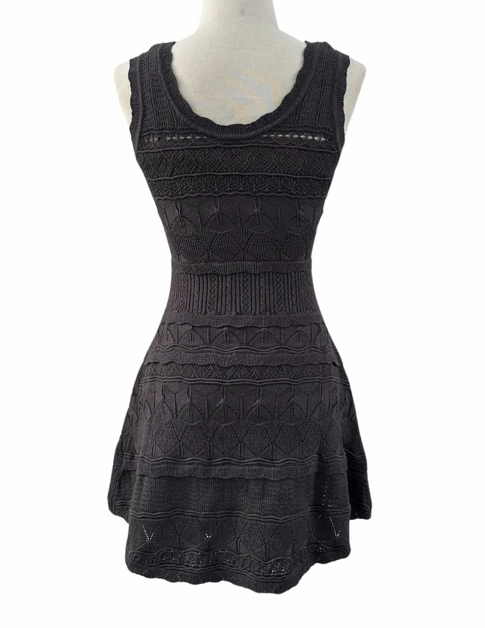 RESET BY JANE: WINNIE DRESS - DARK CHARCOAL GREY