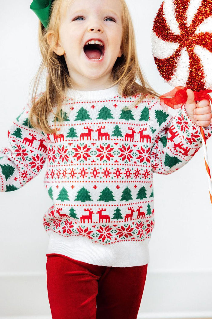 MILA & ROSE: REINDEER KISSES SWEATER