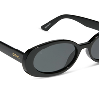 DIME: WESTWOOD - BLACK + GRAY POLARIZED SUNGLASSES