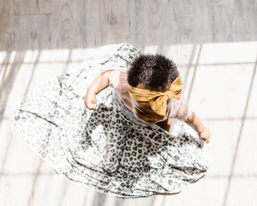 COPPER PEARL: ZARA KNIT SWADDLE BLANKET