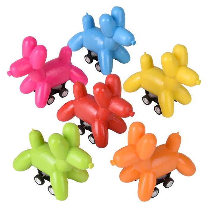 2.5" PULL BACK BALLOON DOG
